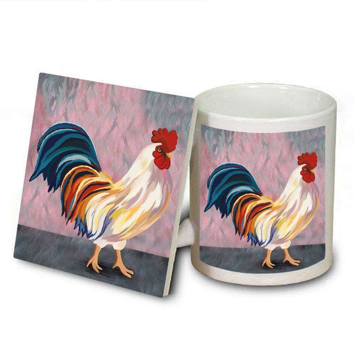 Rooster Mug and Coaster Set