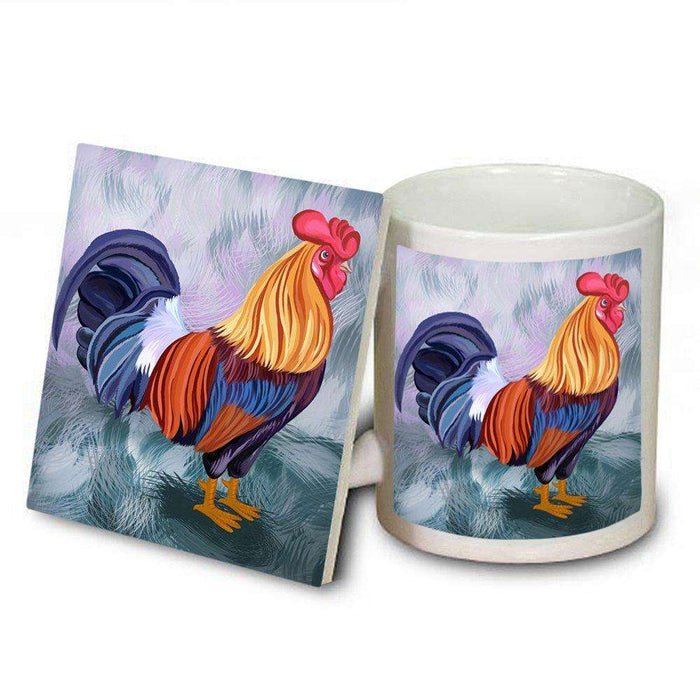 Rooster Mug and Coaster Set