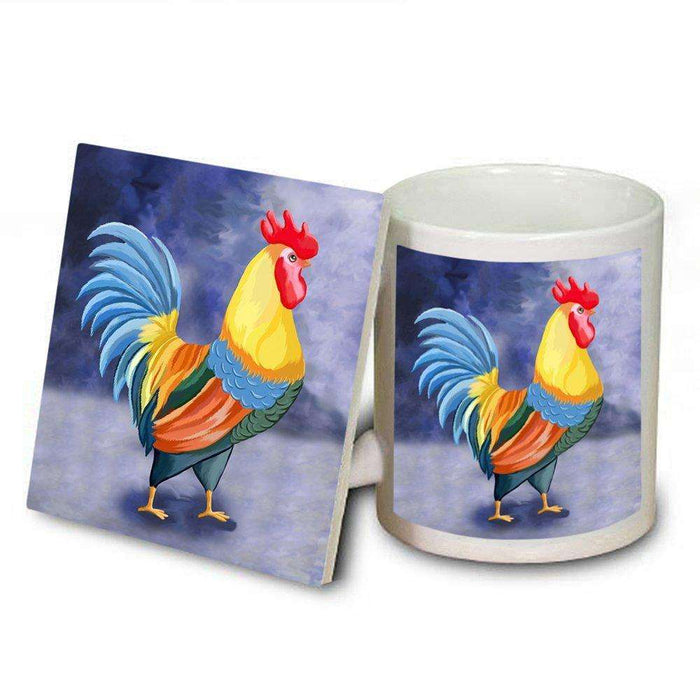 Rooster Mug and Coaster Set