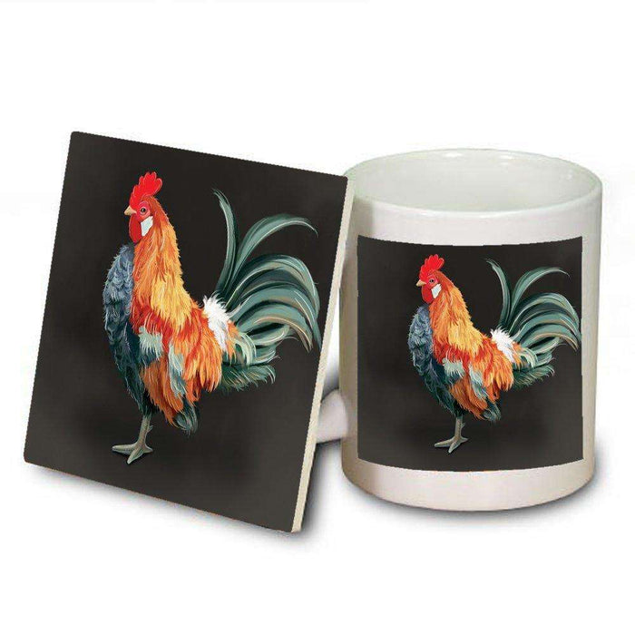 Rooster Mug and Coaster Set