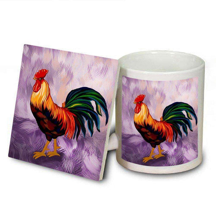 Rooster Mug and Coaster Set