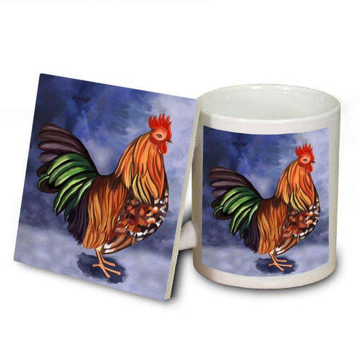 Rooster Mug and Coaster Set