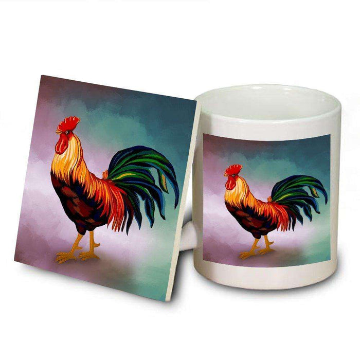 Rooster Mug and Coaster Set