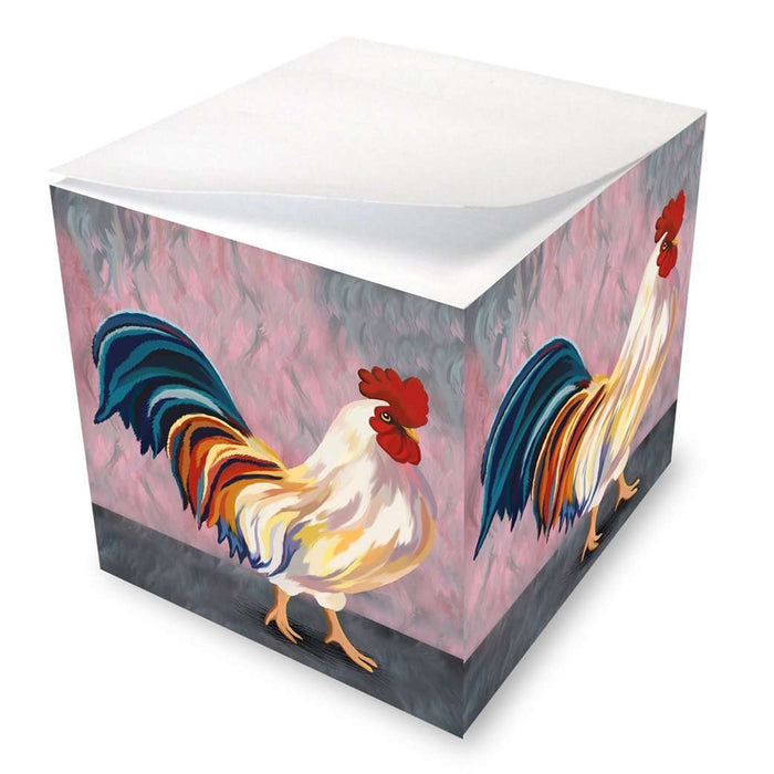 Rooster Note Cube