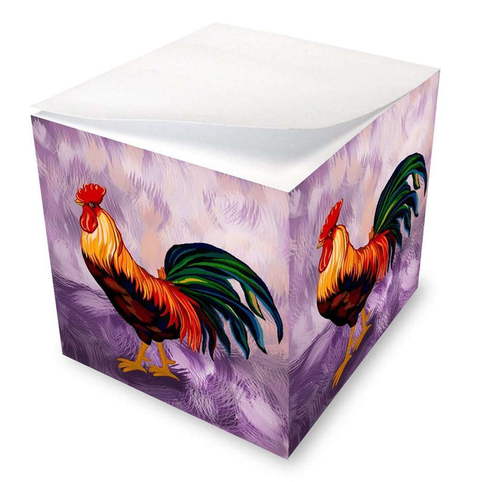 Rooster Note Cube
