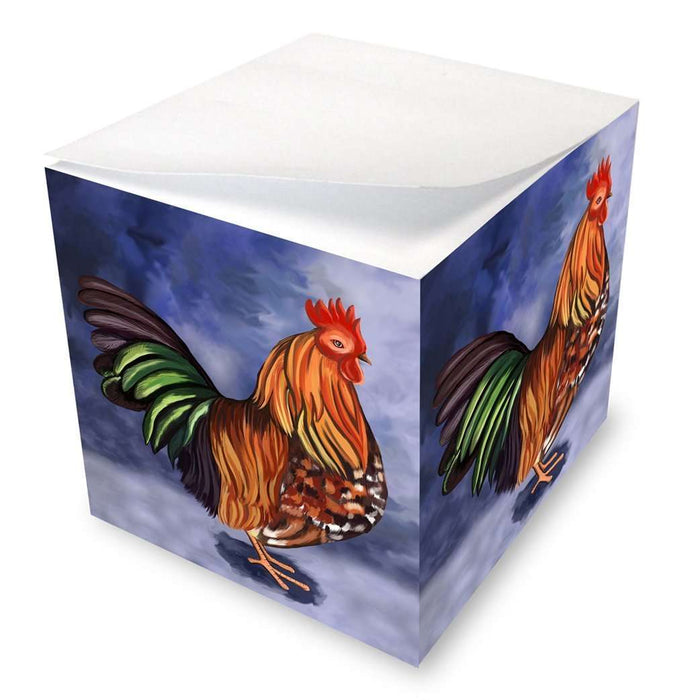 Rooster Note Cube