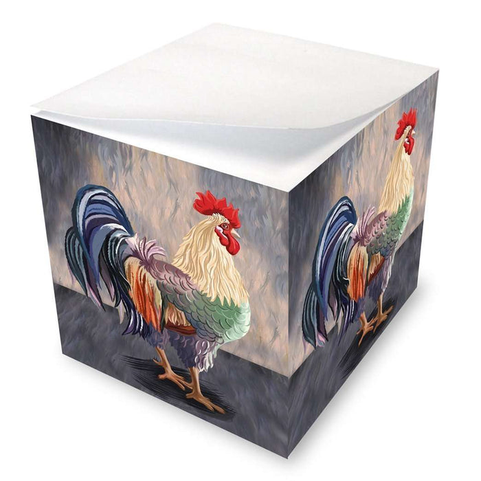 Rooster Note Cube