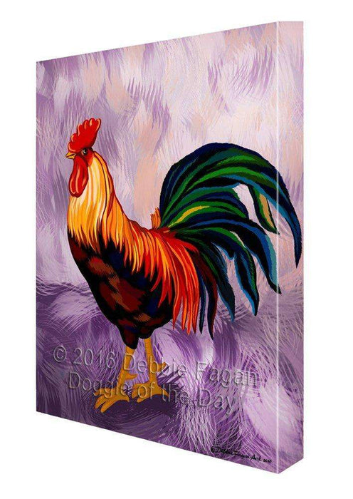 Rooster Painting Printed on Canvas Wall Art