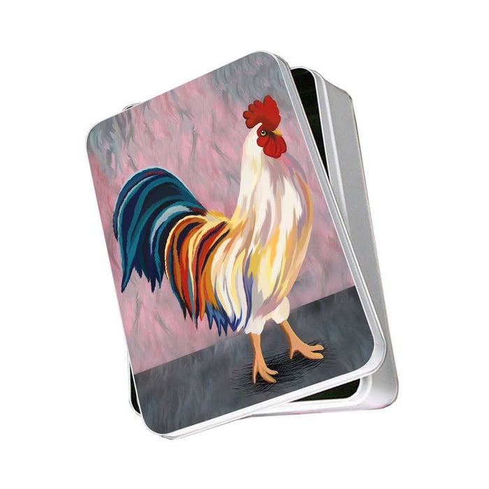 Rooster Photo Storage Tin