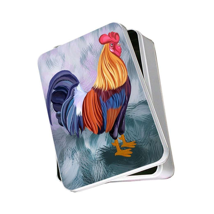 Rooster Photo Storage Tin
