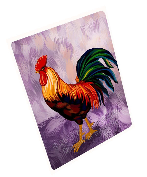 Rooster Tempered Cutting Board