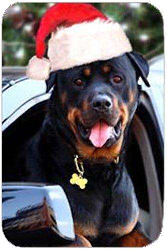 Rottweiler Christmas Tempered Cutting Board