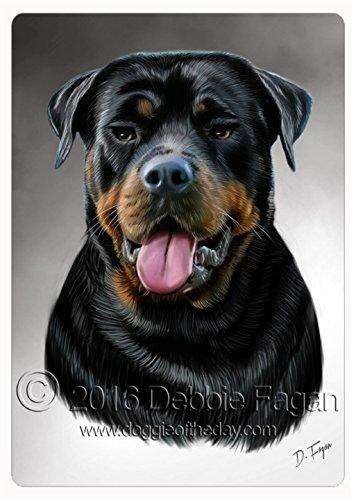 Rottweiler Dog Art Portrait Print Tempered Cutting Board