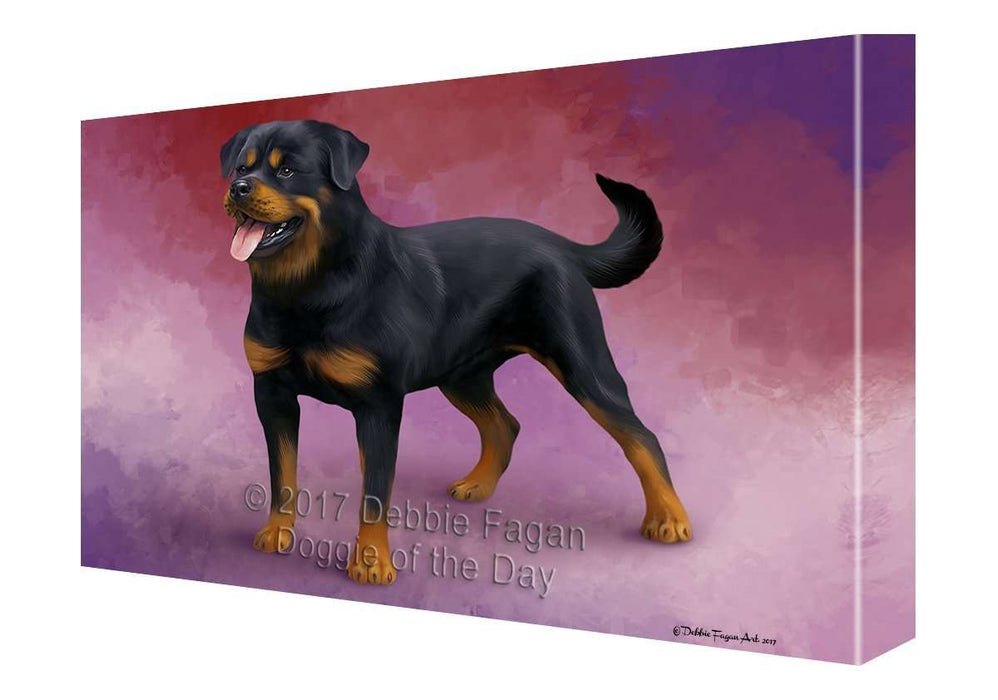 Rottweiler Dog Canvas Wall Art D086