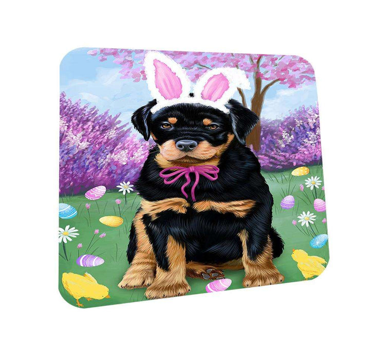 Rottweiler Dog Easter Holiday Coasters Set of 4 CST49197