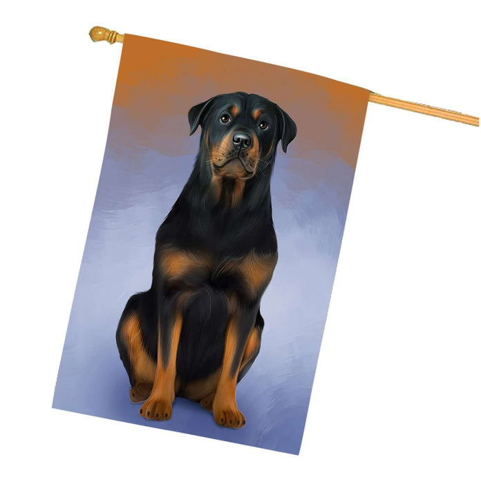 Rottweiler Dog House Flag FLG48300