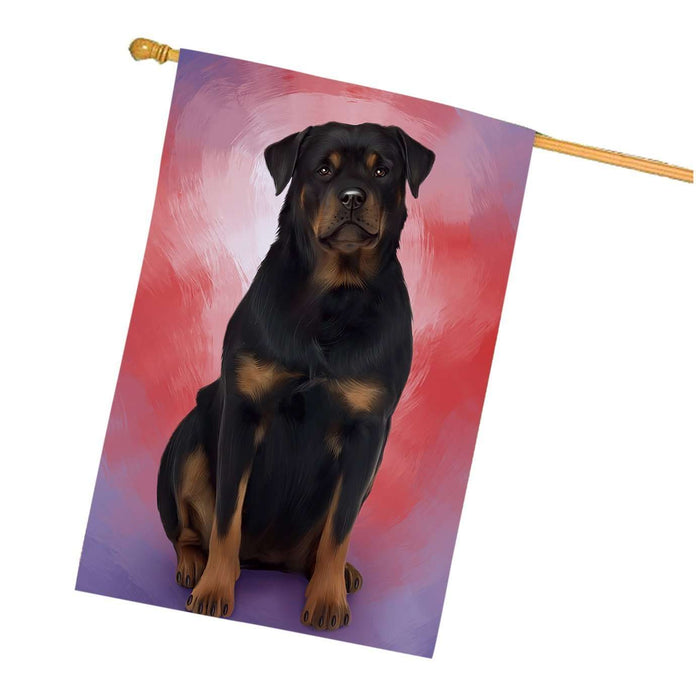 Rottweiler Dog House Flag FLG48302