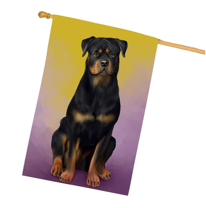 Rottweiler Dog House Flag FLG48303