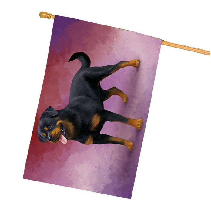 Rottweiler Dog House Flag