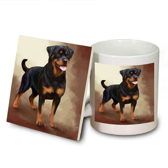 Rottweiler Dog Mug and Coaster Set MUC48076