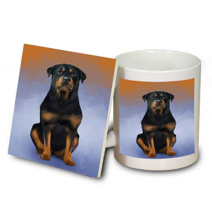 Rottweiler Dog Mug and Coaster Set MUC48345