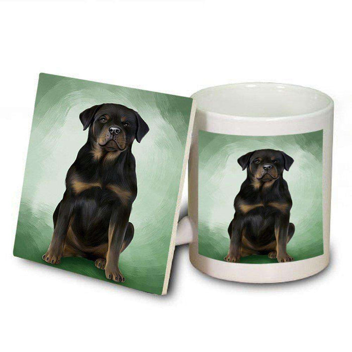 Rottweiler Dog Mug and Coaster Set MUC48346