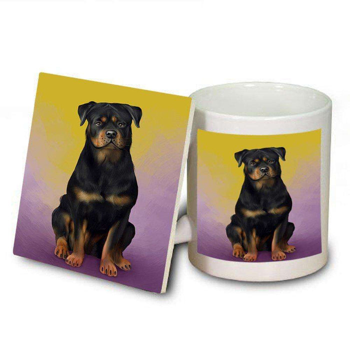 Rottweiler Dog Mug and Coaster Set MUC48348