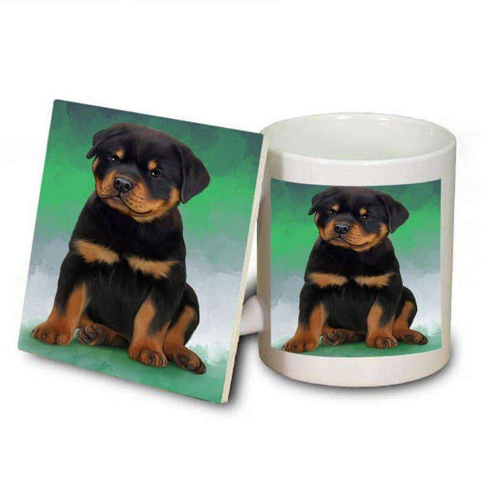 Rottweiler Dog Mug and Coaster Set