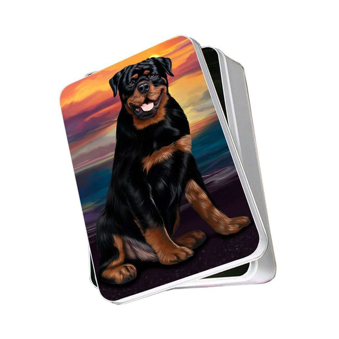 Rottweiler Dog Photo Storage Tin
