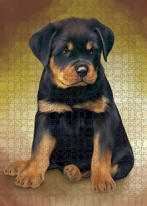 Rottweiler Dog Puzzle with Photo Tin PUZL1629