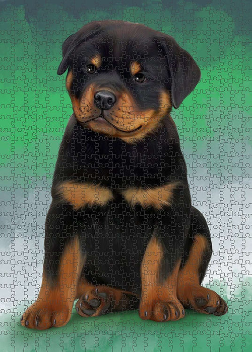 Rottweiler Dog Puzzle with Photo Tin PUZL1632