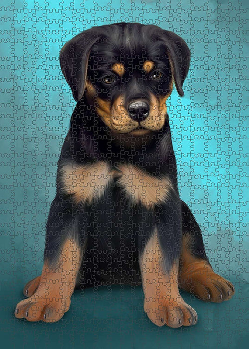 Rottweiler Dog Puzzle with Photo Tin PUZL1635