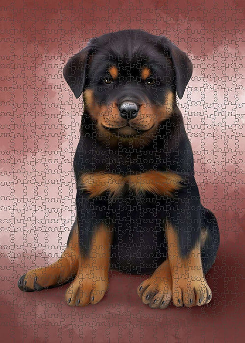 Rottweiler Dog Puzzle with Photo Tin PUZL1638