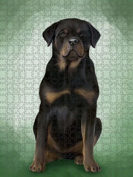 Rottweiler Dog Puzzle with Photo Tin PUZL48915