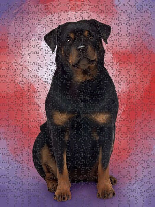 Rottweiler Dog Puzzle with Photo Tin PUZL48918