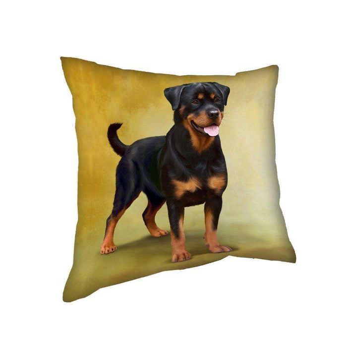 Rottweiler Dog Throw Pillow