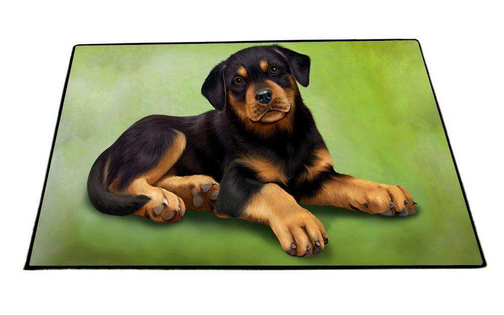 Rottweiler Puppy Dog Indoor/Outdoor Floormat