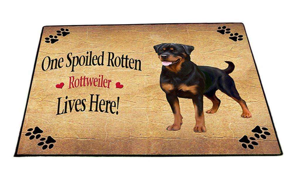 Rottweiler Spoiled Rotten Dog Indoor/Outdoor Floormat