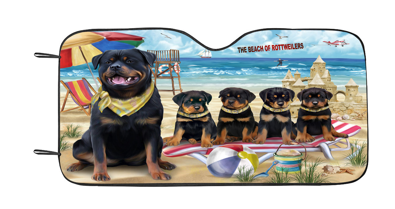 Pet Friendly Beach Rottweiler Dogs Car Sun Shade