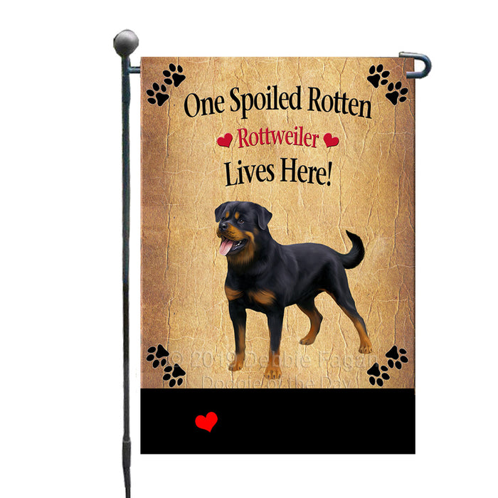 Personalized Spoiled Rotten Rottweiler Dog GFLG-DOTD-A63250