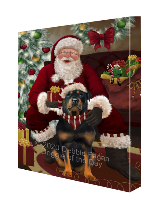 Santa I've Been Good Rottweiler Dog Canvas Print Wall Art Décor CVS148877