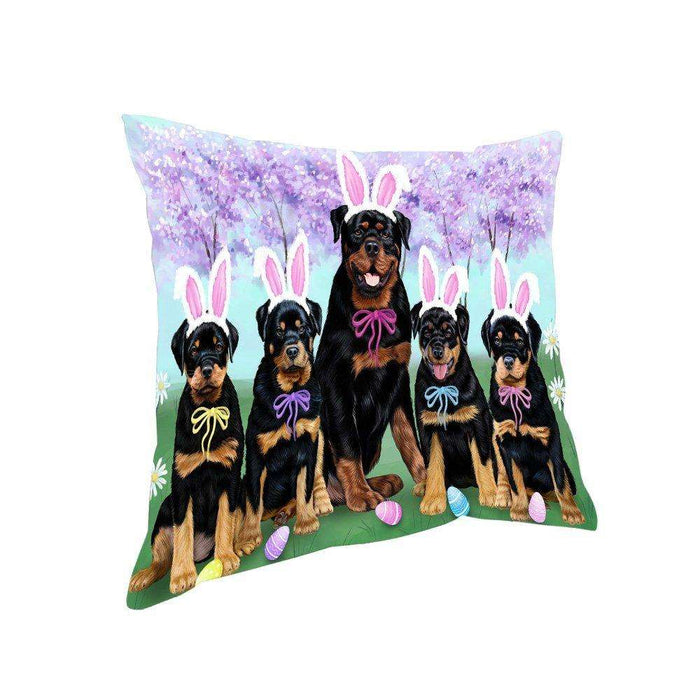 Rottweilers Dog Easter Holiday Pillow PIL53340