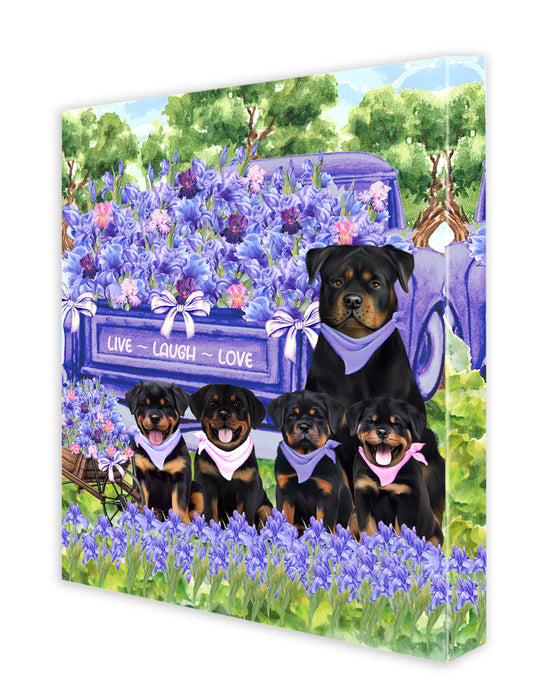 Rottweiler Canvas: Explore a Variety of Designs, Custom, Digital Art Wall Painting, Personalized, Ready to Hang Halloween Room Decor, Pet Gift for Dog Lovers