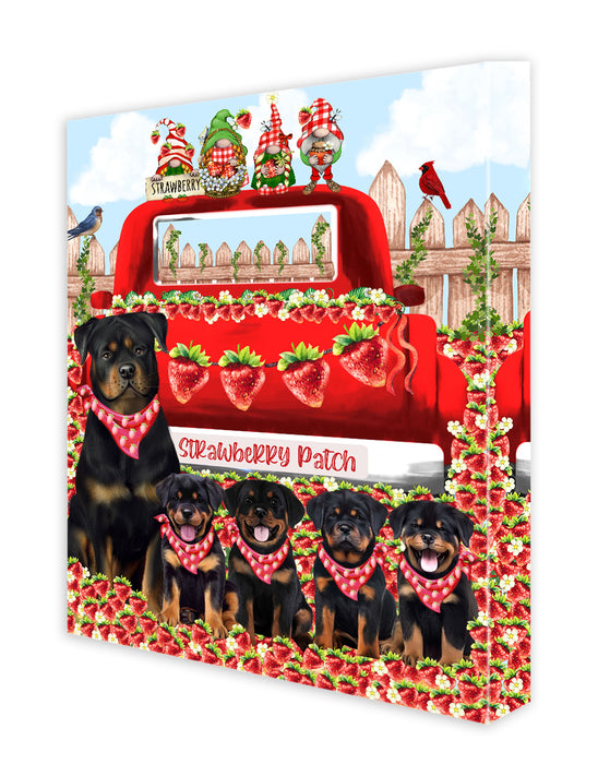 Rottweiler Canvas: Explore a Variety of Designs, Personalized, Digital Art Wall Painting, Custom, Ready to Hang Room Decor, Dog Gift for Pet Lovers