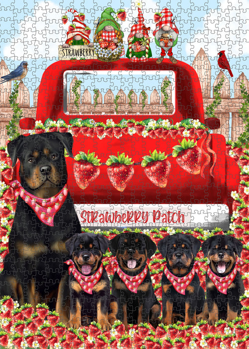 Rottweiler Jigsaw Puzzle for Adult, Interlocking Puzzles Games, Personalized, Explore a Variety of Designs, Custom, Dog Gift for Pet Lovers