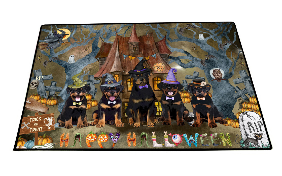 Rottweiler Floor Mats: Explore a Variety of Designs, Personalized, Custom, Halloween Anti-Slip Doormat for Indoor and Outdoor, Dog Gift for Pet Lovers