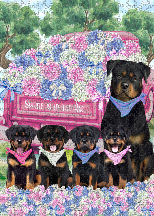 Rottweiler Jigsaw Puzzle: Explore a Variety of Personalized Designs, Interlocking Puzzles Games for Adult, Custom, Dog Lover's Gifts