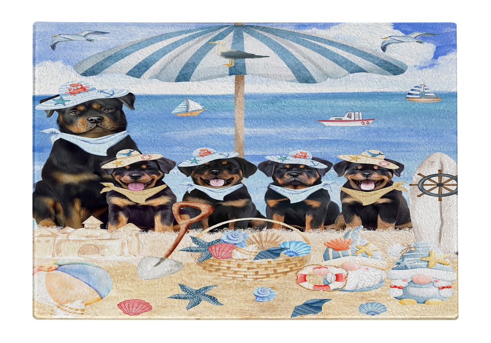Rottweiler Cutting Board: Explore a Variety of Designs, Custom, Personalized, Kitchen Tempered Glass Scratch and Stain Resistant, Gift for Dog and Pet Lovers