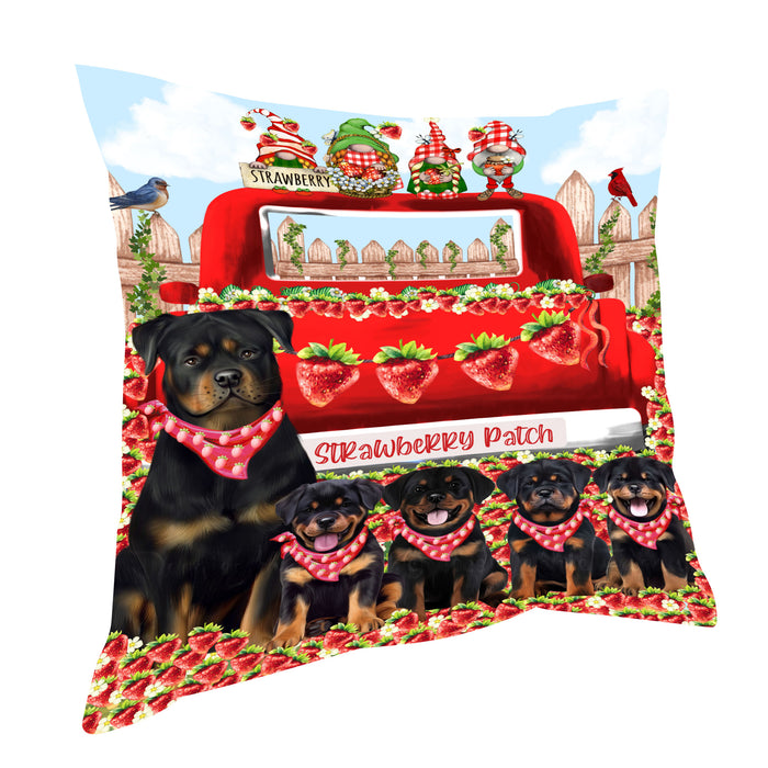 Rottweiler Pillow: Explore a Variety of Designs, Custom, Personalized, Pet Cushion for Sofa Couch Bed, Halloween Gift for Dog Lovers