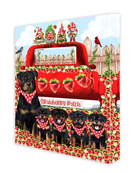 Rottweiler Canvas: Explore a Variety of Designs, Custom, Personalized, Digital Art Wall Painting, Ready to Hang Room Decor, Gift for Dog and Pet Lovers
